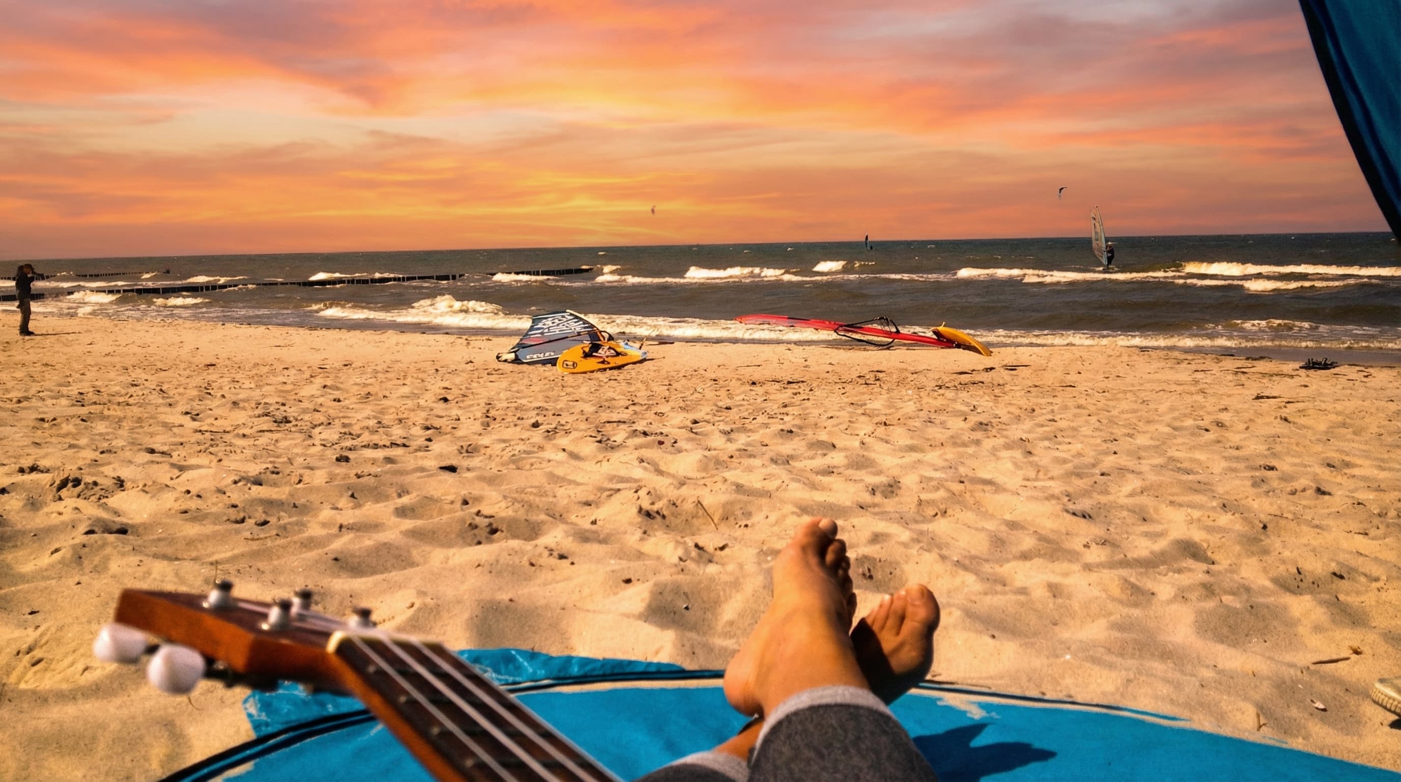 Strand Zingst – Ostseeküste bei Sonnenuntergang